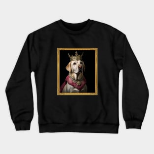 Majestic Yellow Labrador Retriever - Medieval English Queen (Framed) Crewneck Sweatshirt